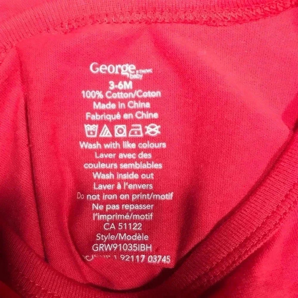 4/$20 George Baby Long Sleeve Onesie - 3-6M - Picture 5 of 5